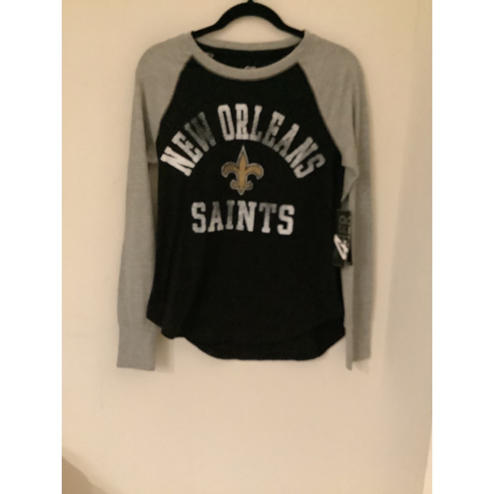 Women's New Orleans Saints GIII 4Her Carl Banks Thermal Shirt Size Medium NWT